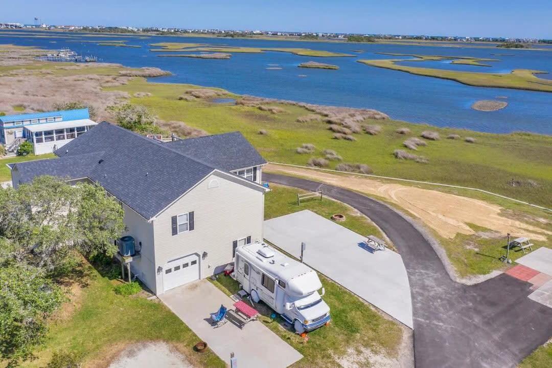 Surf City Serene Waterfront Vacation Home Exterior photo